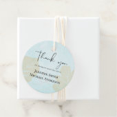 Scandinavisch Japandi Modern Abstract Trouwen Bedankjes Labels (In situ)