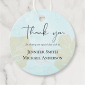 Scandinavisch Japandi Modern Abstract Trouwen Bedankjes Labels (Voorkant)