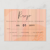 Scandinavisch Japandi Modern Abstract Trouwen Briefkaart (Voorkant)