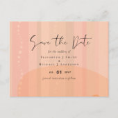 Scandinavisch Japandi Modern Abstract Trouwen Briefkaart (Voorkant)