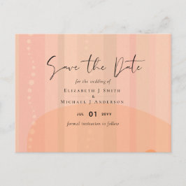 Scandinavisch Japandi Modern Abstract Trouwen Briefkaart