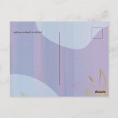 Scandinavisch Japandi Modern Abstract Trouwen Briefkaart (Achterkant)