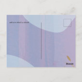 Scandinavisch Japandi Modern Abstract Trouwen Briefkaart (Achterkant)