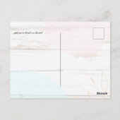 Scandinavisch Japandi Modern Abstract Trouwen Briefkaart (Achterkant)