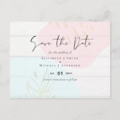 Scandinavisch Japandi Modern Abstract Trouwen Briefkaart (Voorkant)