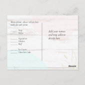 Scandinavisch Japandi Modern Abstract Trouwen Briefkaart (Achterkant)