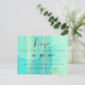 Scandinavisch Japandi Modern Abstract Trouwen Briefkaart (Staand voorkant)