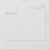 Scandinavisch Japandi Modern Abstract Trouwen Briefkaart (Achterkant)