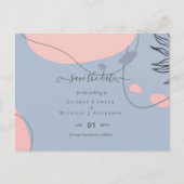 Scandinavisch Japandi Modern Abstract Trouwen Briefkaart (Voorkant)