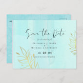 Scandinavisch Japandi Modern Abstract Trouwen Briefkaart (Voorkant / Achterkant)