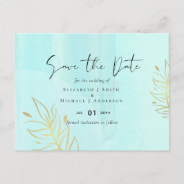 Scandinavisch Japandi Modern Abstract Trouwen Briefkaart