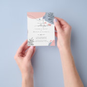 Scandinavisch Japandi Modern Abstract Trouwen Flyer (Hand)