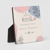 Scandinavisch Japandi Modern Abstract Trouwen Fotoplaat (Voorkant)