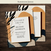 Scandinavisch Japandi Trouwthema Aardtinten Kaart