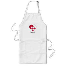 Scandinavisch Joelhart Lang Schort