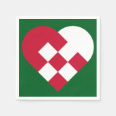 Scandinavisch Joelhart Servet (Voorkant)