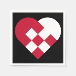 Scandinavisch Joelhart Servet