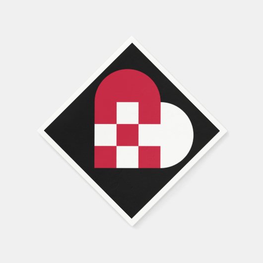 Scandinavisch Joelhart Servet (Hoek)