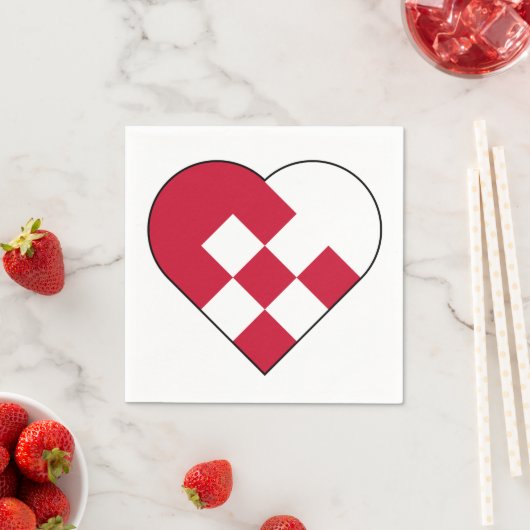 Scandinavisch Joelhart Servet (Insitu)