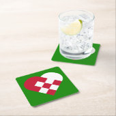 Scandinavisch julehart kartonnen onderzetters (Insitu)