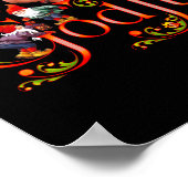 Scandinavisch kerst God jul marsepein varken Poster (Hoek)