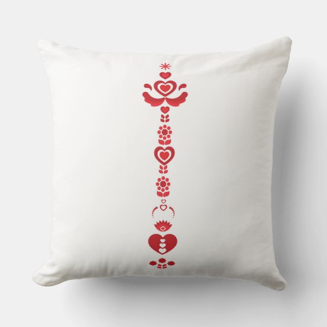 Scandinavisch Kerst Modern Patroon Kussen (Voorkant)