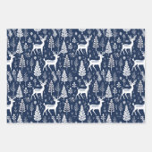 Scandinavisch kerst rendier Noords Inpakpapier Vel (Voorkant 3)