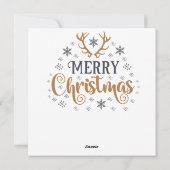 Scandinavisch kerst rendier Wenskaart Feestdagenkaart (Achterkant)