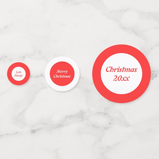 Scandinavisch Kerst Rocking Horse Custom Confetti (Voorkanten)