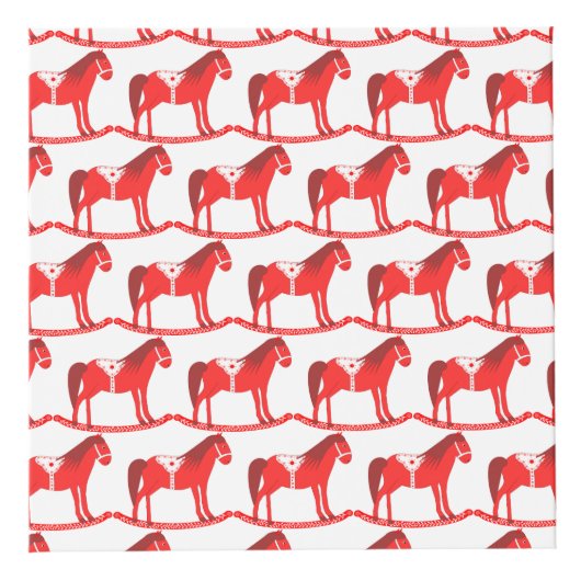 Scandinavisch Kerst Rocking Horse Custom Kubus (Rechts)