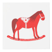 Scandinavisch Kerst Rocking Horse Custom Kubus (Voorkant)