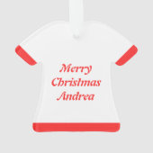 Scandinavisch Kerst Rocking Horse Custom Ornament (achterkant)