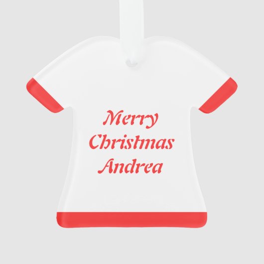 Scandinavisch Kerst Rocking Horse Custom Ornament (achterkant)