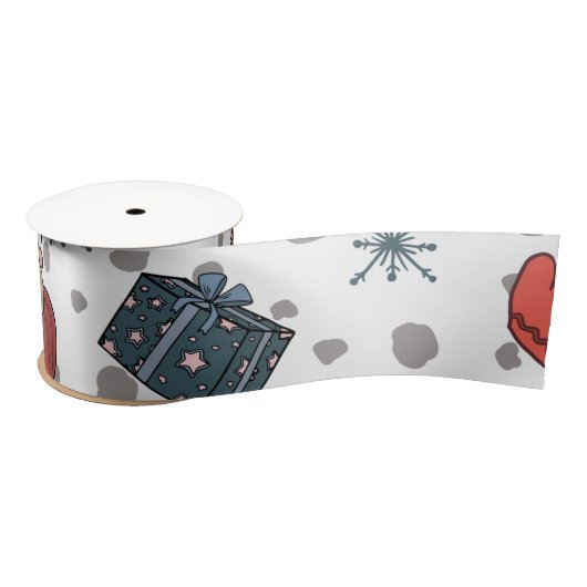 Scandinavisch Kerst Satijnen Lint – Premium (Spoel)