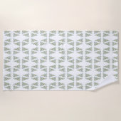 Scandinavisch kerstboompatroonpatroon strandlaken (Voorkant)