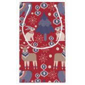 Scandinavisch kerstbos, gepersonaliseerd klein cadeauzakje (Achterkant)