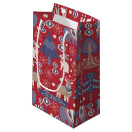 Scandinavisch kerstbos, gepersonaliseerd klein cadeauzakje