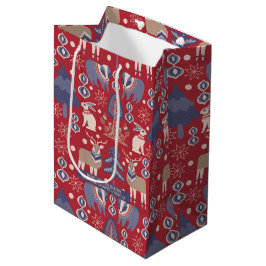 Scandinavisch kerstbos, gepersonaliseerd medium cadeauzakje