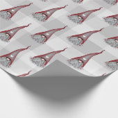 Scandinavisch kerstcadeaupapier met gnome cadeaupapier (Hoek)