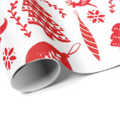 Scandinavisch kerstfeest cadeaupapier (Rol Hoek)