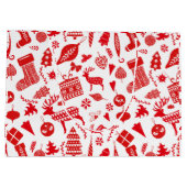 Scandinavisch kerstfeest groot cadeauzakje (Achterkant)