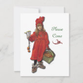 Scandinavisch kerstfeest kaart (Voorkant)