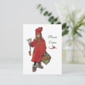 Scandinavisch kerstfeest kaart (Staand voorkant)