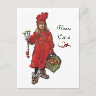 Scandinavisch kerstfeest kaart