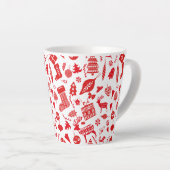 Scandinavisch kerstfeest latte mok (Rechterhoek)