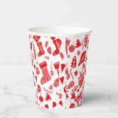 Scandinavisch kerstfeest papieren bekers (Rechts)