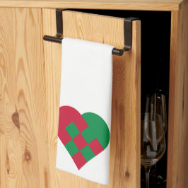Scandinavisch Kersthart - Noordse Kerstdecoratie - Theedoek