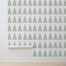 Scandinavisch kerstillustratie behang