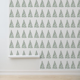 Scandinavisch kerstillustratie behang