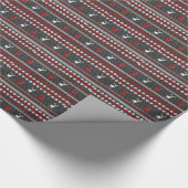 Scandinavisch kerstinavische stag Deer Wrapping Pa Cadeaupapier (Hoek)